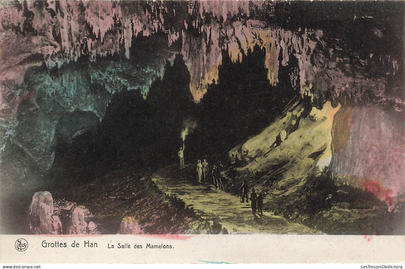 BELGIQUE - Rochefort - Grotte De Han - La Salle Des Mamelons - Colorisé - Carte Postale Ancienne - Rochefort