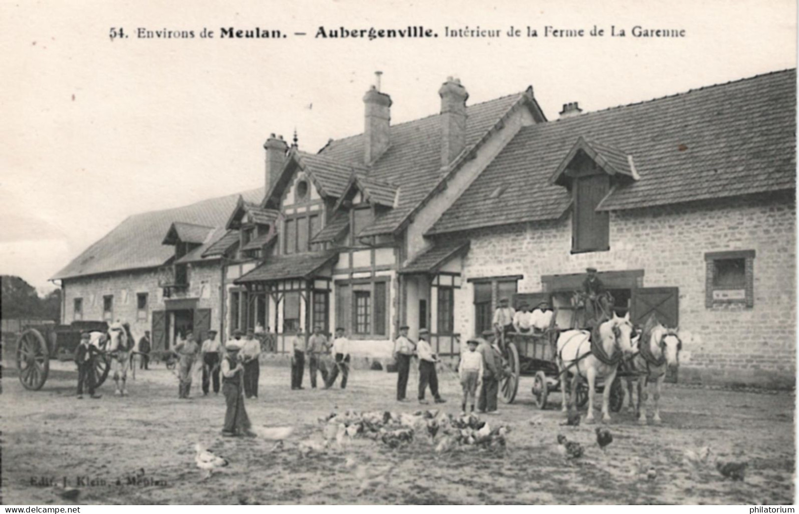 78  MEULAN  AUBERGENVILLE  Intérieur De La Ferme De La Garenne - Aubergenville