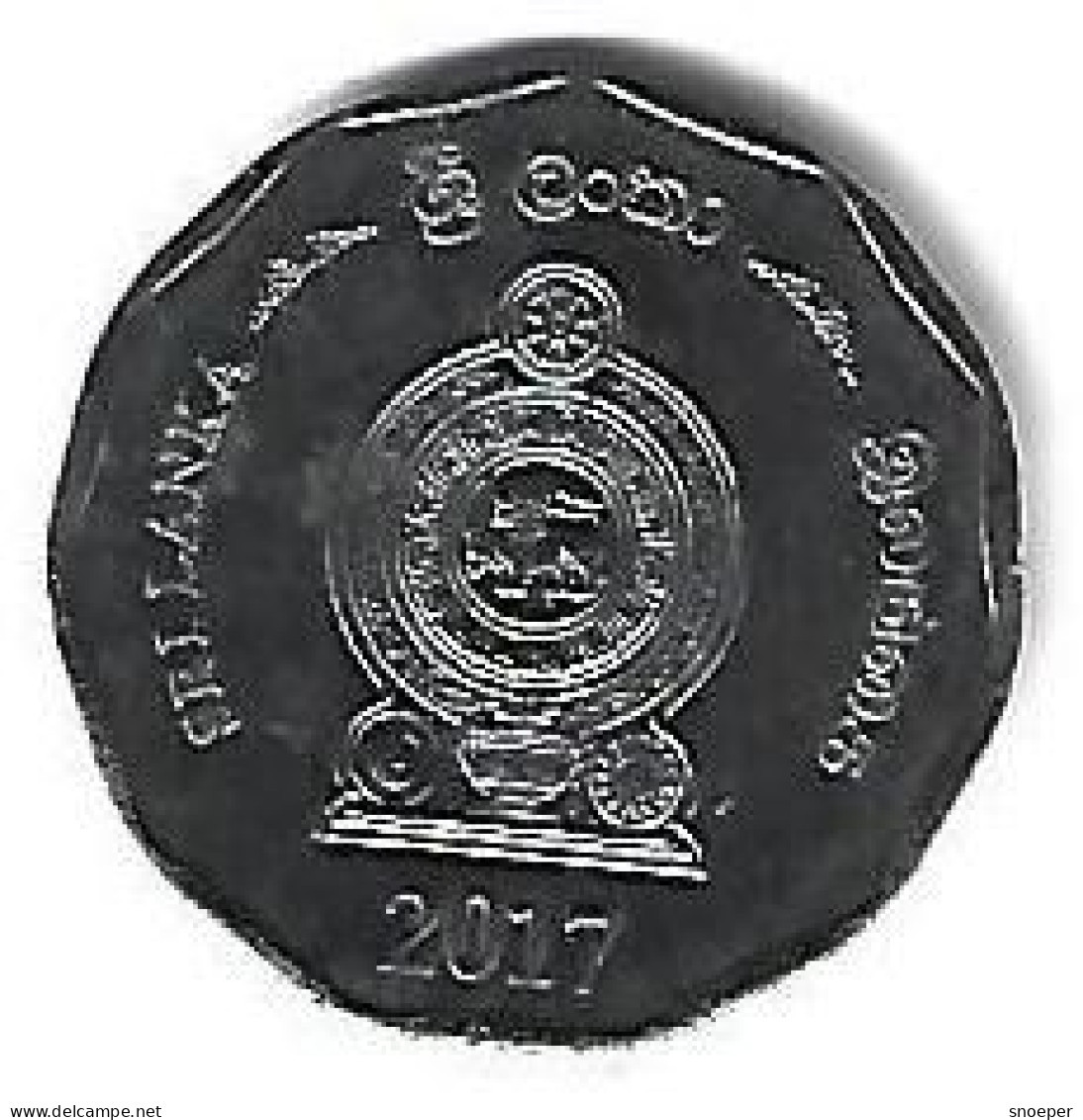 * Sri Lanka  10 Rupees  2017 Km 221  Xf+ - Sri Lanka