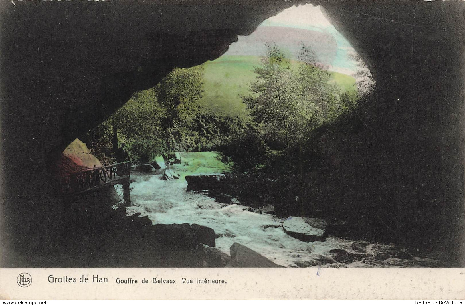 BELGIQUE - Rochefort - Grotte De Han - Gouffre De Belvaux - Vue Intérieure - Colorisé - Carte Postale Ancienne - Rochefort