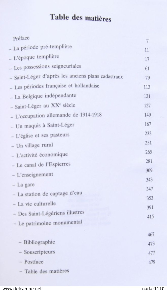 Saint-Léger à l'ombre des Templiers - Pierre Bachy, 1988 / Gaume