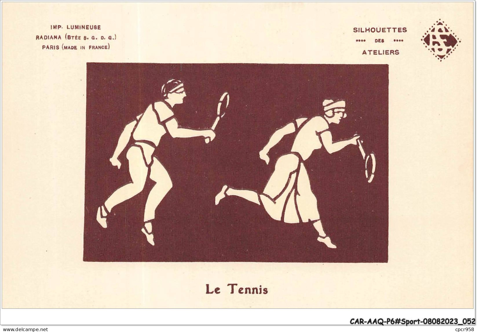 CAR-AAQP6-0471 - SPORT - Le Tennis. Carte A Systeme Lumineux - Tennis