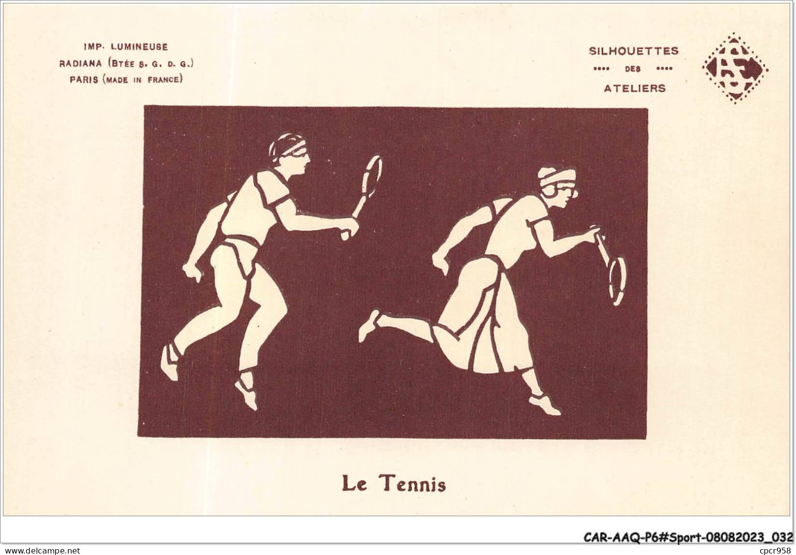 CAR-AAQP6-0461 - SPORT - Le Tennis. Carte A Systeme Lumineux - Tennis