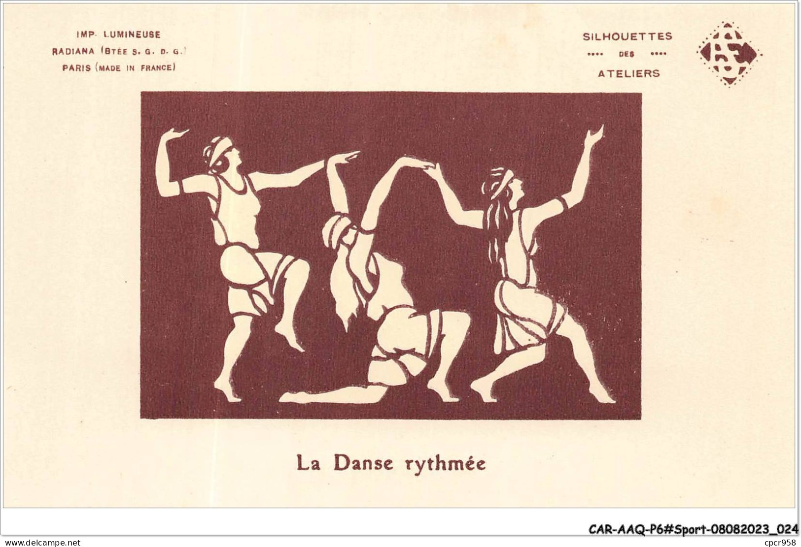 CAR-AAQP6-0457 - SPORT - La Danse Rythmée. Carte A Systeme Lumineux - Ginnastica