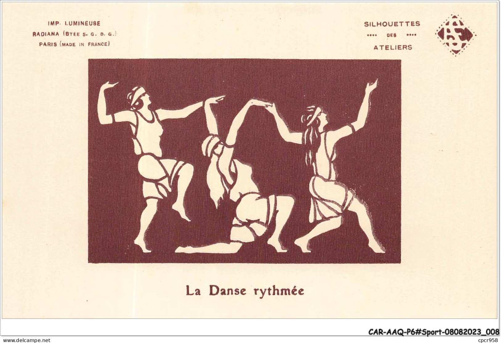 CAR-AAQP6-0449 - SPORT - La Danse Rythmée. Carte A Systeme Lumineux - Gymnastiek