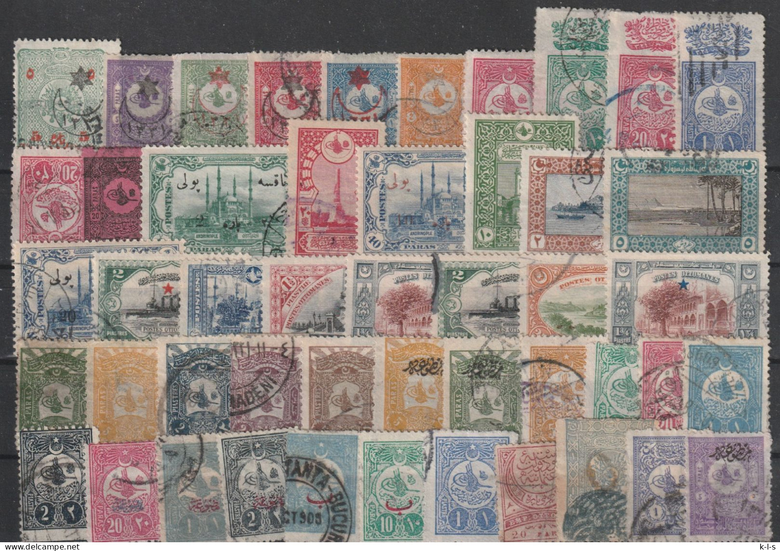 Türkei: Posten Mit 50 Div. Versch. Werten.  Gestpl./used - Vrac (max 999 Timbres)