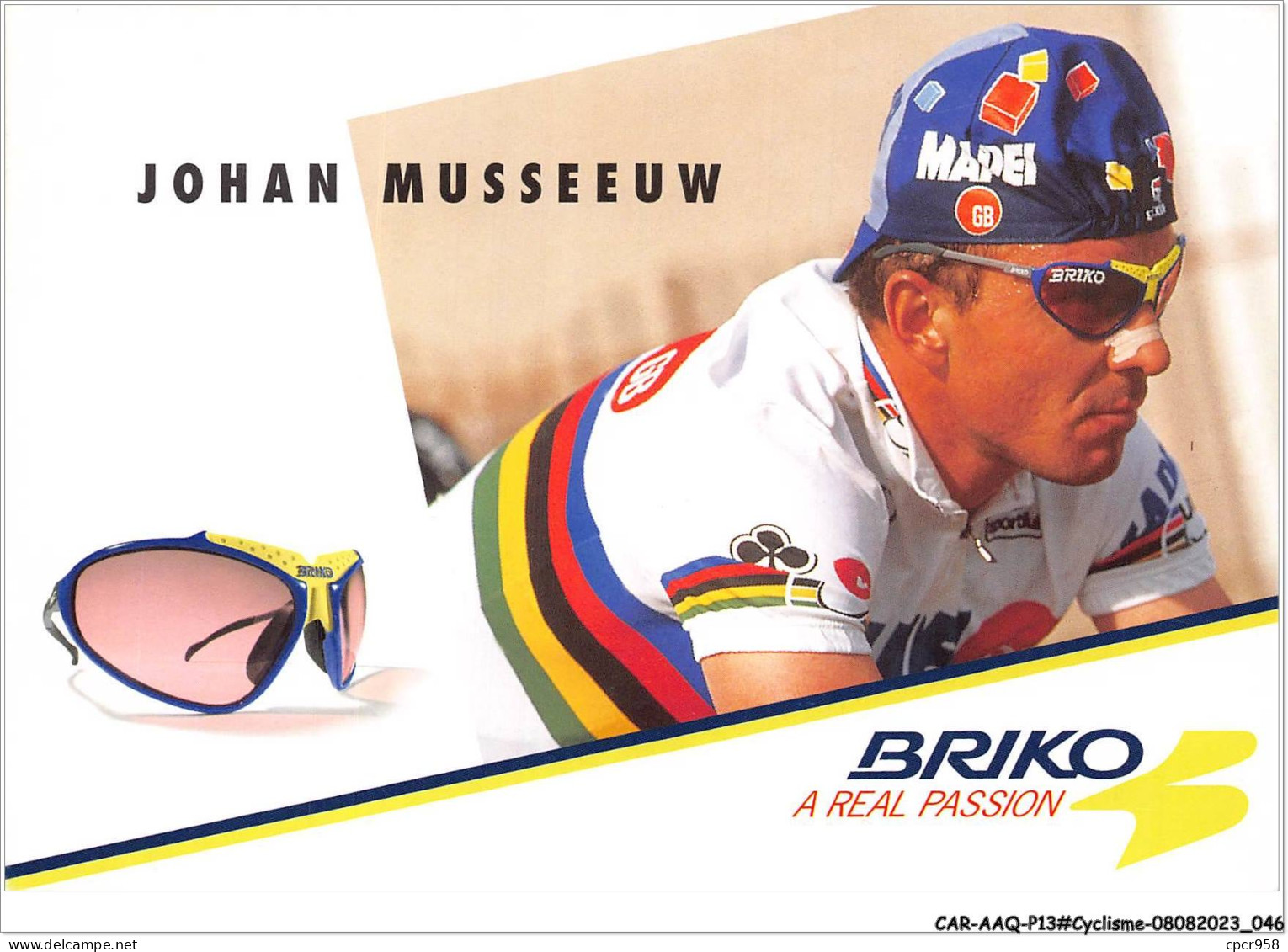 CAR-AAQP13-0965 - CYCLISME - JOHAN MUSSEEUW - BRIKO - A REAL PASSION - Radsport