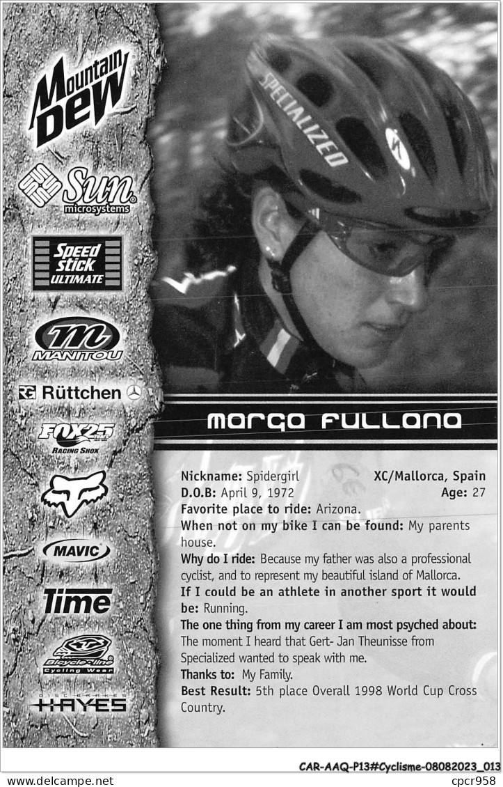 CAR-AAQP13-0948 - CYCLISME - MARGA FULLANA - Radsport