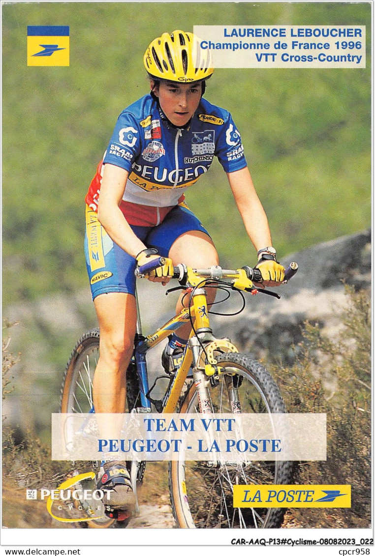 CAR-AAQP13-0953 - CYCLISME - LAURENCE LEBOUCHER - Championne De France - VTT Cross-Country - Radsport