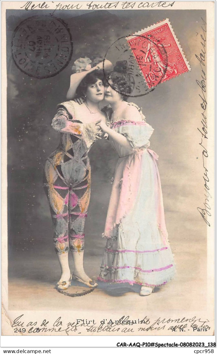 CAR-AAQP10-0796 - SPECTACLE - FLIRT D'ARLEQUIN - Affiches Sur Carte