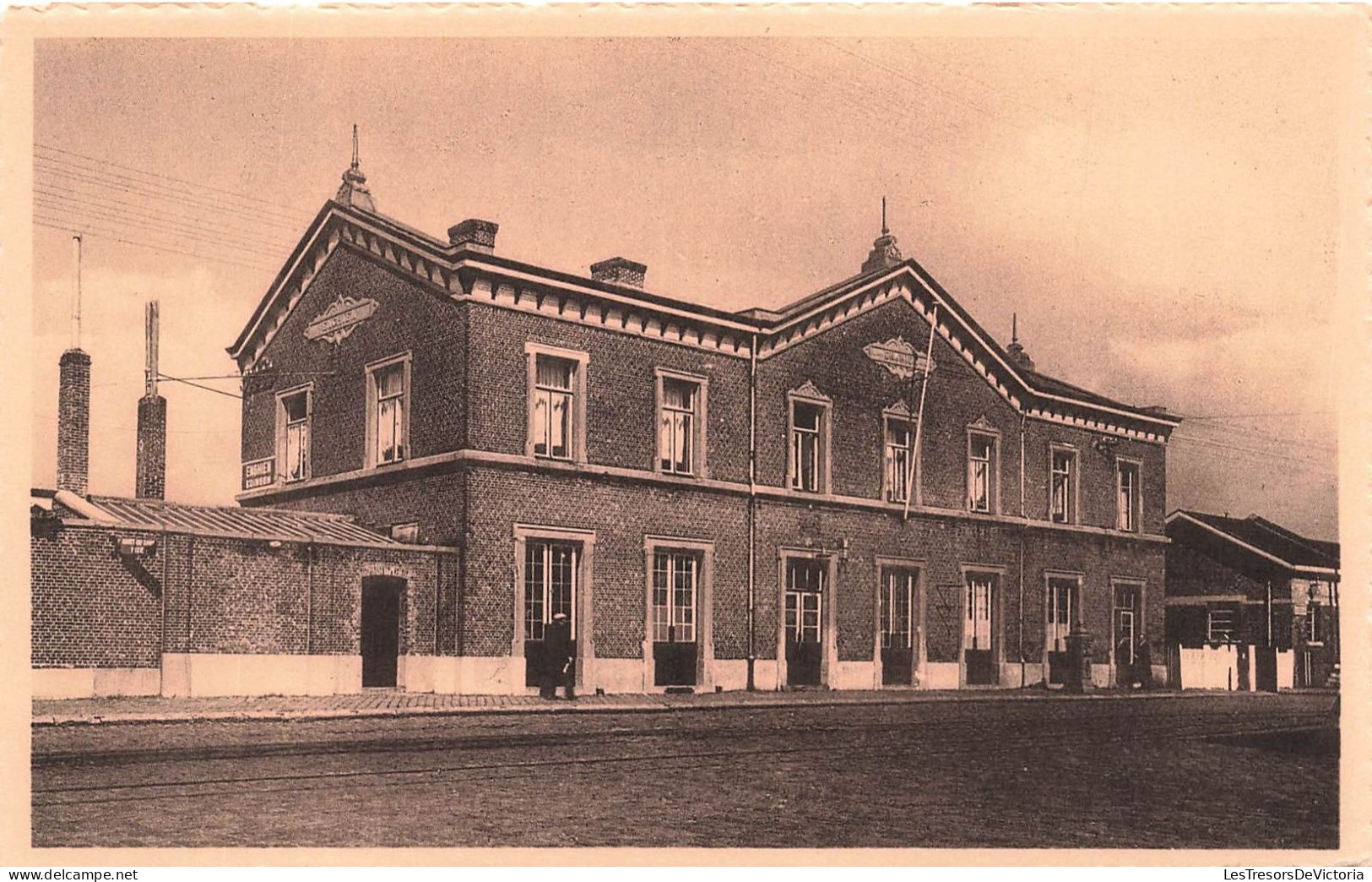 BELGIQUE - Enghien - Vue Extérieure De La Gare - Carte Postale Ancienne - Edingen