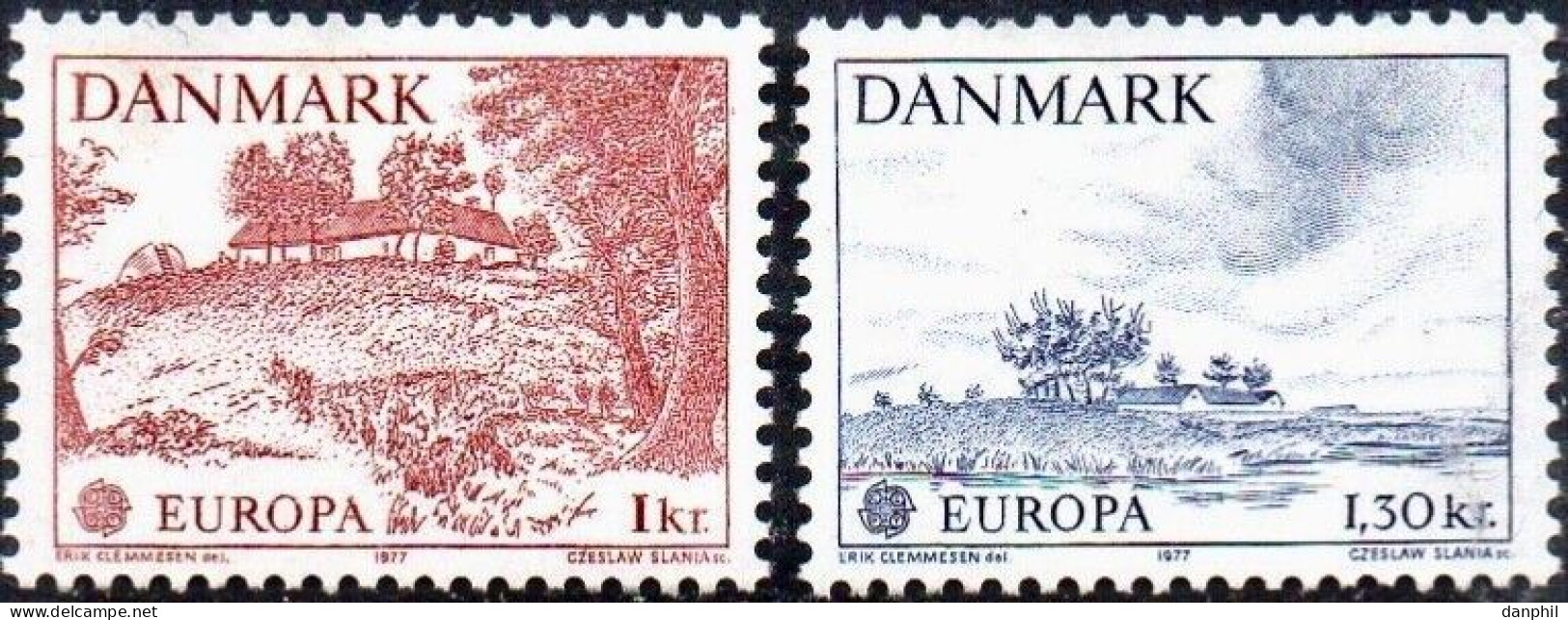 Danemark 1977 Europa CEPT (**), Mint Mi 629-30 ; Y&T 640-41 € 6,- - 1992