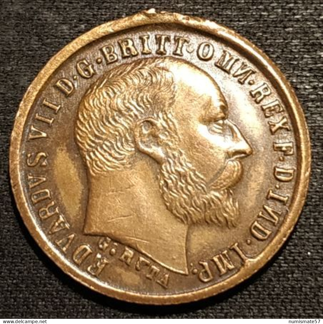 GRANDE BRETAGNE - JETON - TOKEN - Eduardus VII - 1916 - ( Jeton De Compte ) - Monarchia/ Nobiltà