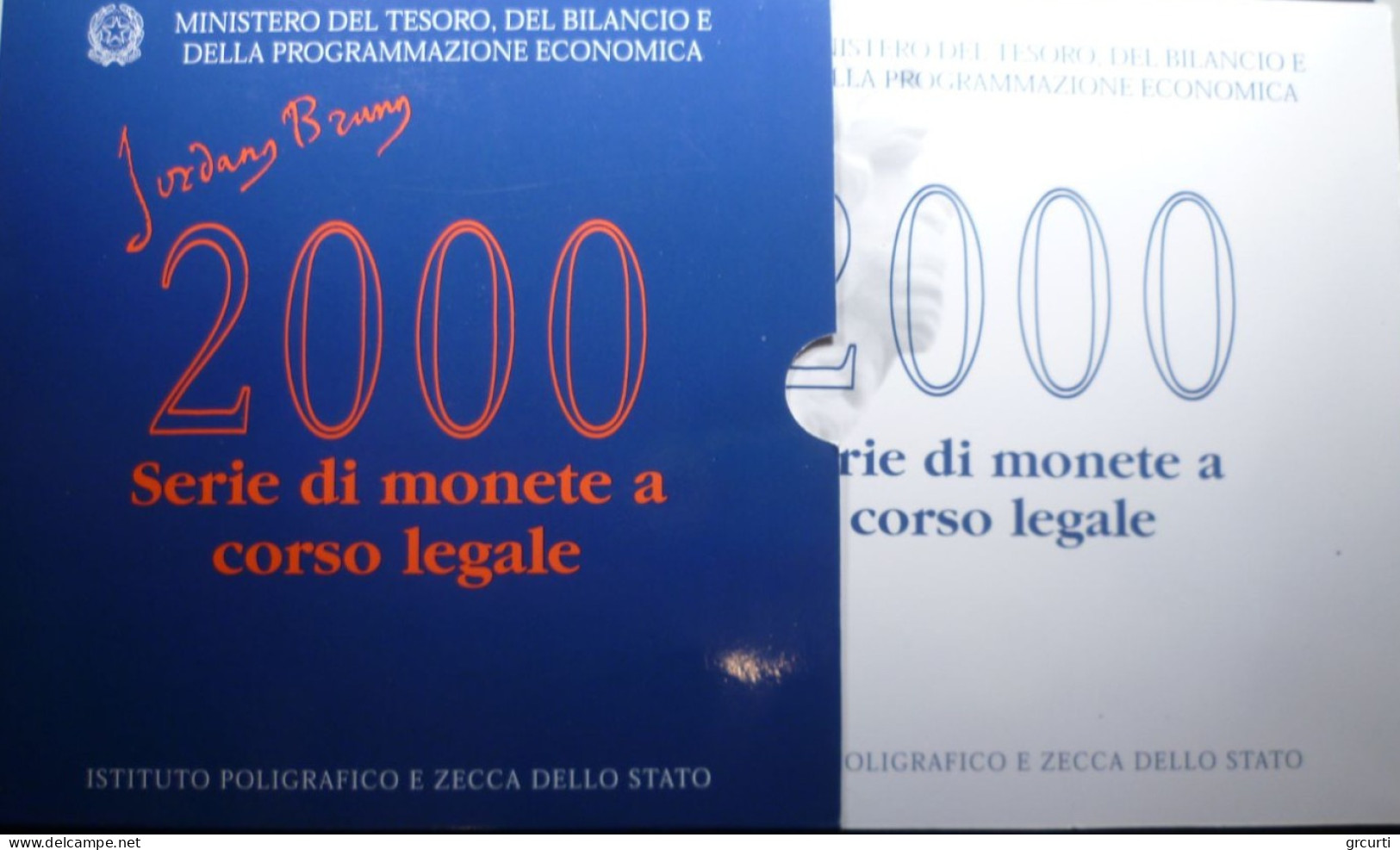 Italia - 2000 - Serie Divisionale - Giordano Bruno - Jahressets & Polierte Platten