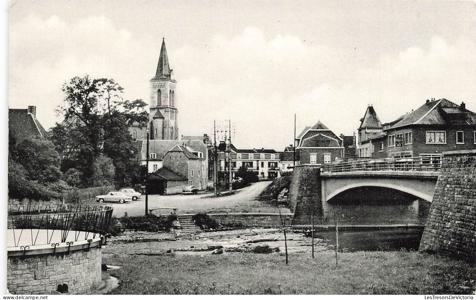 BELGIQUE - Barvaux S/Ourthe - Centre - Eglise - Pont - Le Val De L'Ourthe - Vue Générale - Carte Postale Ancienne - Durbuy