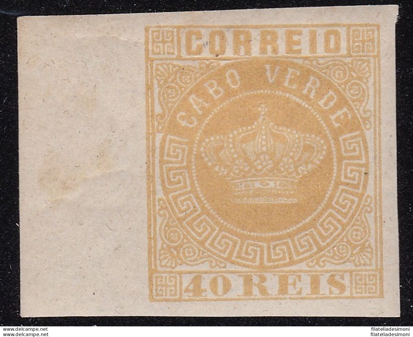 1881 CAPO VERDE/CABO VERDE, Yv. 14 40 Reis  NON DENTELLATO MLH/* - Sonstige - Afrika