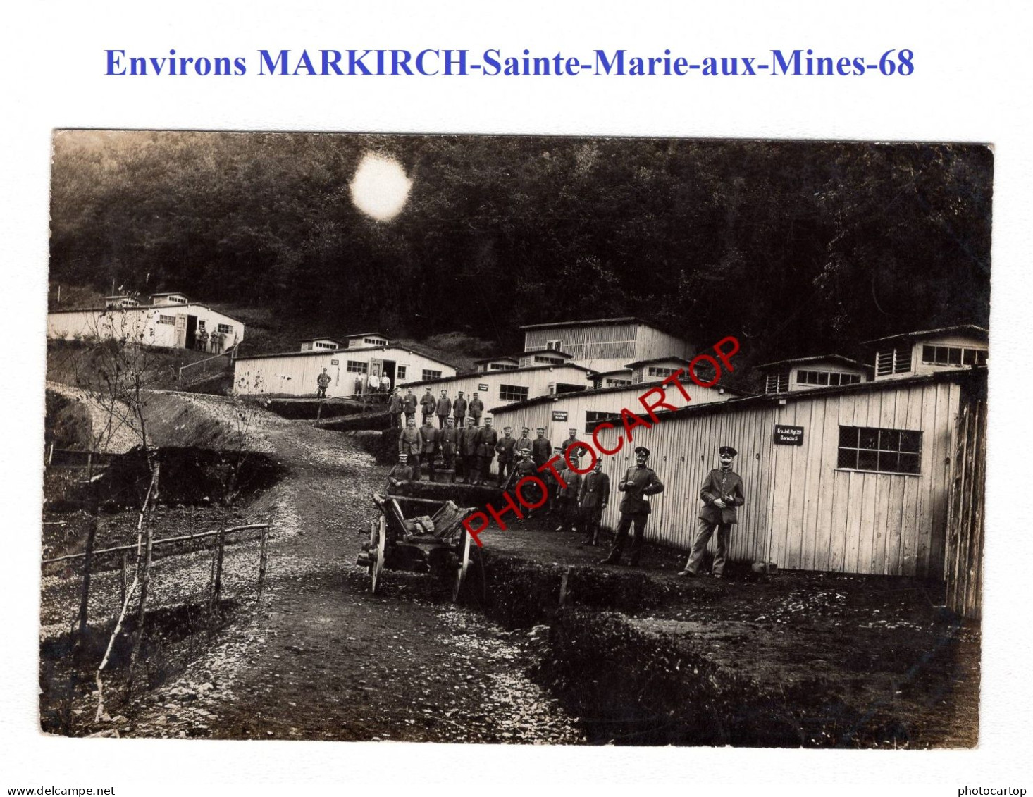 Environs MARKIRCH-Sainte-Marie-aux-Mines-68-CAMP-LAGER-Res.Inf.Regt.29-CARTE PHOTO All-GUERRE 14-18-1 WK-Militaria- - Sainte-Marie-aux-Mines
