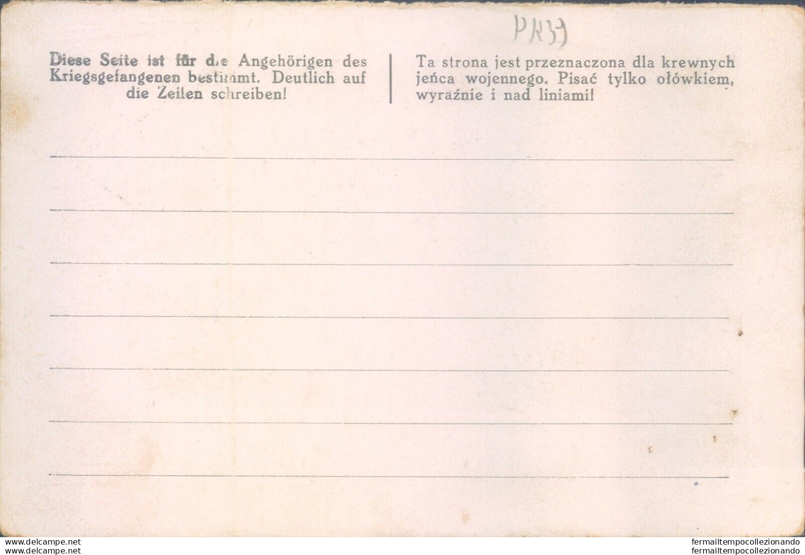 Pr39 Guardavalle - Catanzaro  Prigioniero Di Guerra In Germania - Franchise