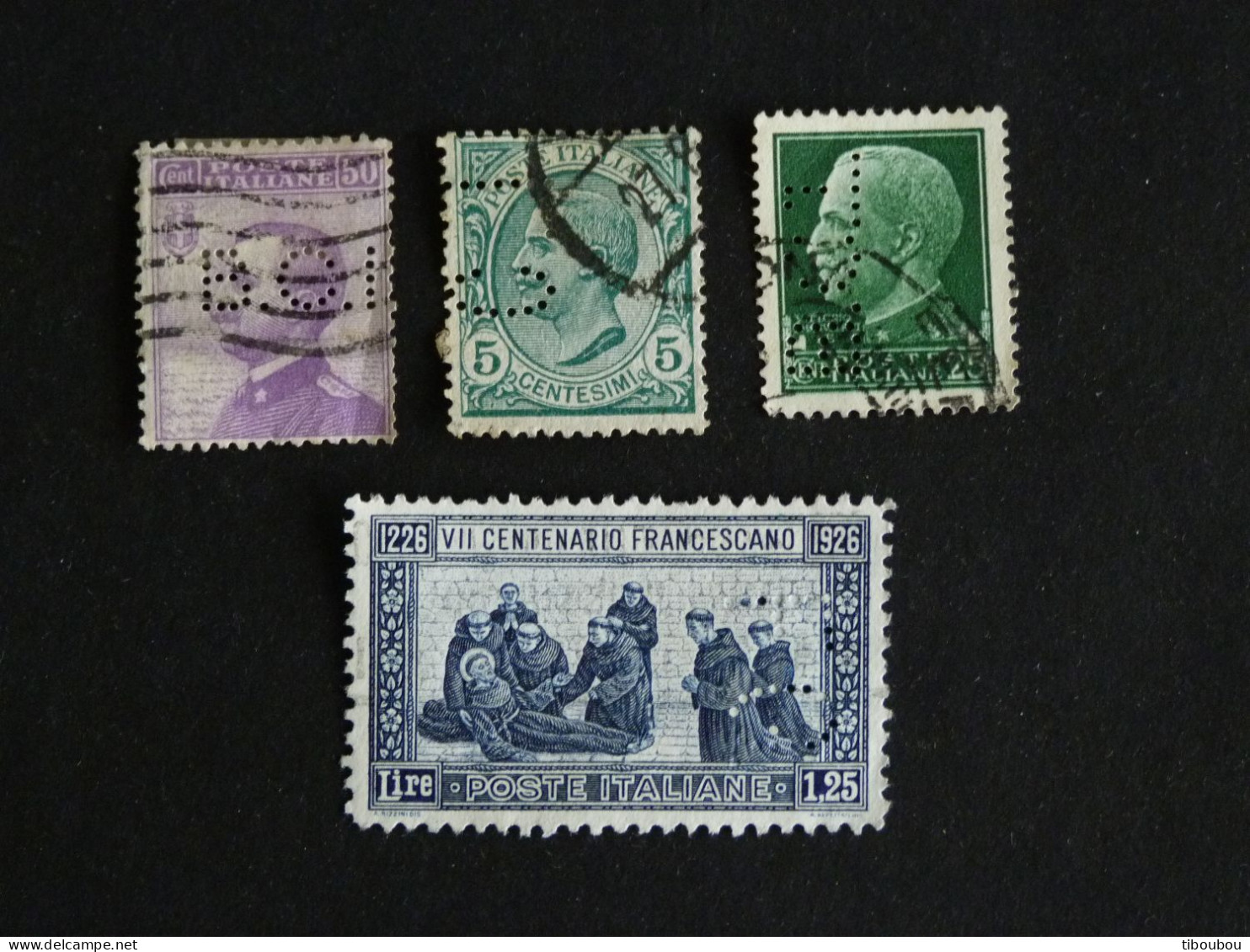 ITALIE ITALIA LOT TIMBRES PERFORES - Verzamelingen