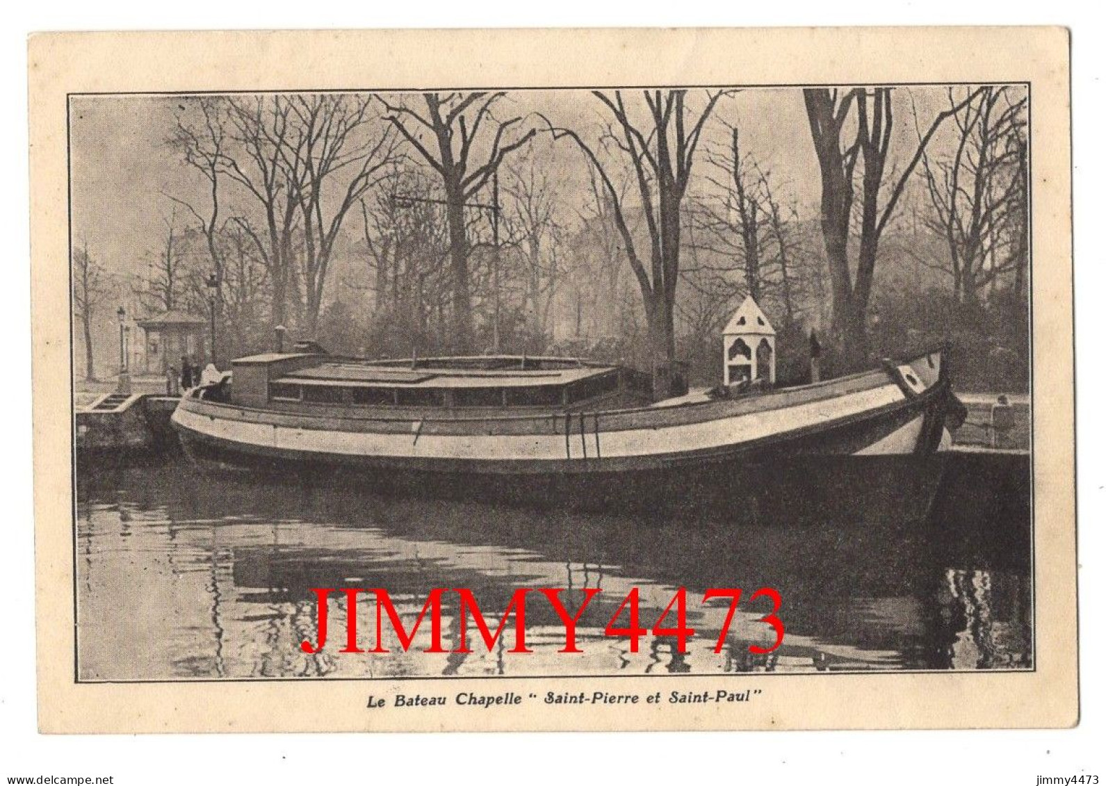 CPA - PARIS - Le Bateau Chapelle " Saint-Pierre Et Saint-Paul " Canal Saint Michel - Chiatte, Barconi