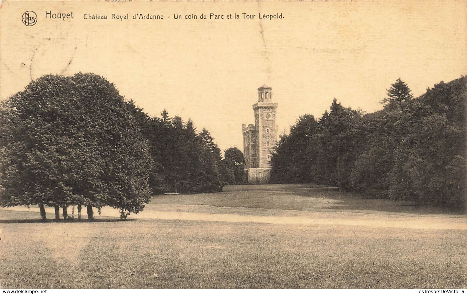 BELGIQUE - Houyet - Château Royal D'Ardenne - Un Coin Du Parc Et La Tour Léopold - Carte Postale Ancienne - Houyet