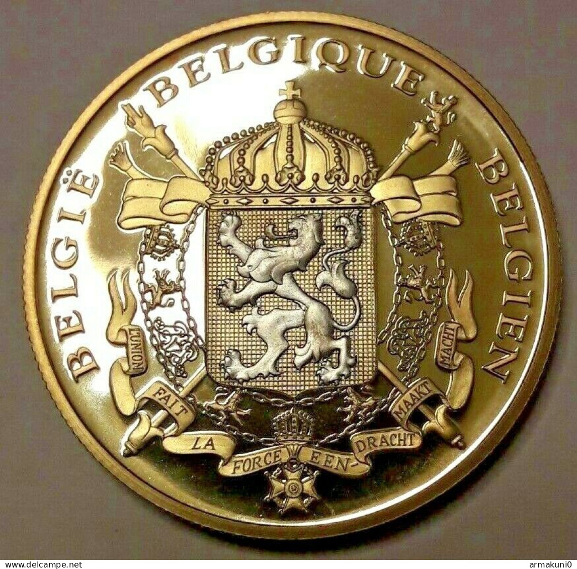 Medaille Albert II Belgarum Reges 2013 Philippe L'abdication Du Roi Albert II - Adel