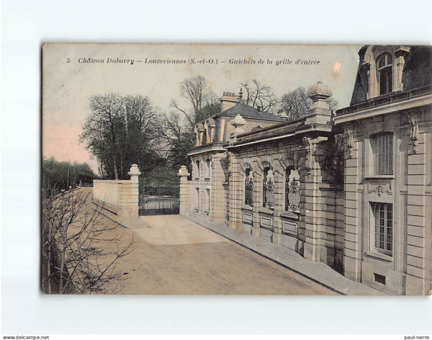 Château Dubarry, LOUVECIENNES : Guichets De La Grille D'entrée - état - Louveciennes