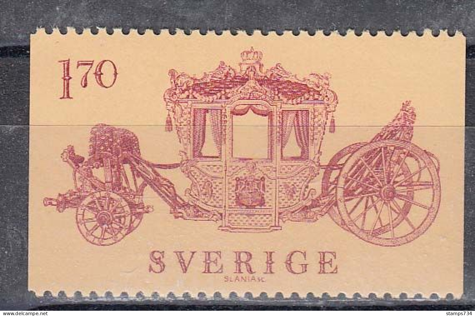 Schweden 1978 - Kroenungkarosse, Mi-Nr. 1044, MNH** - Neufs