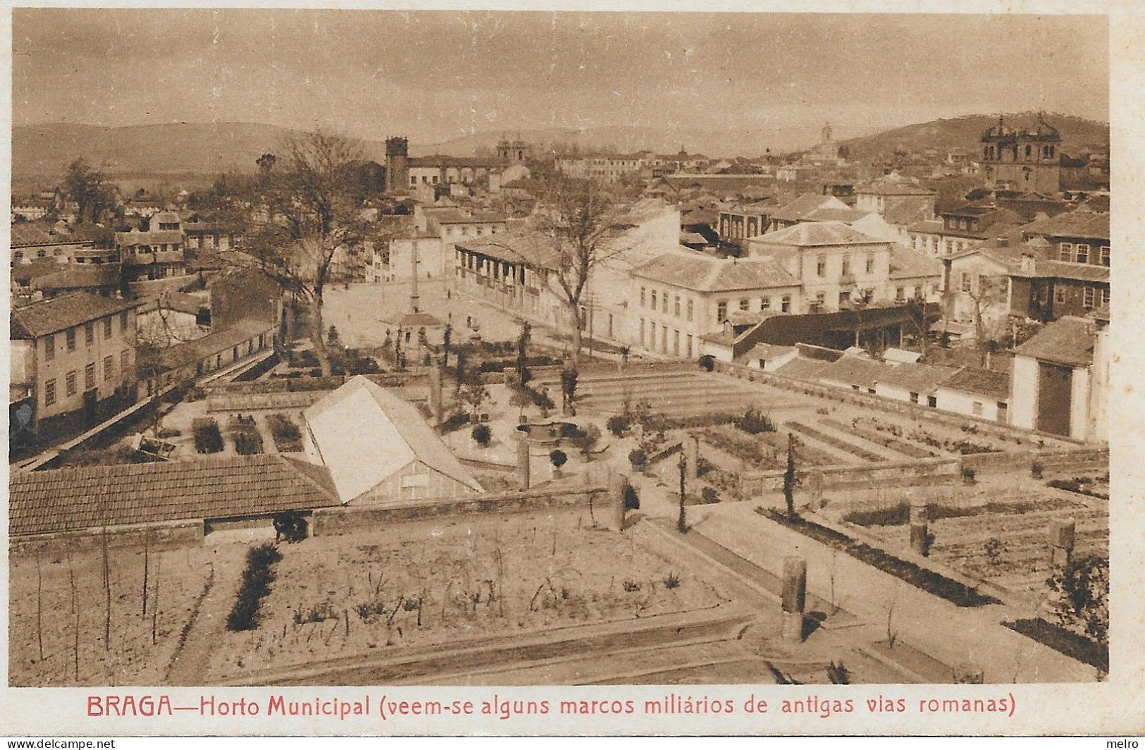 Portugal - Braga - Horto Municipal - (Vêem-se Alguns Marcos Miliários De Antigas Vias Romanas) - Braga