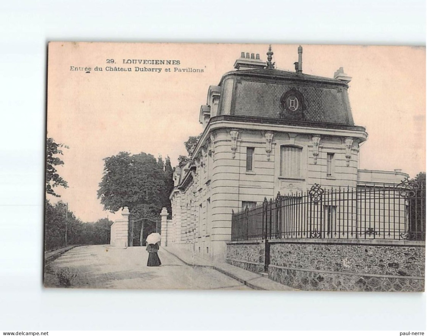 LOUVECIENNES : Entrée Du Château Dubarry Et Pavillons - état - Louveciennes