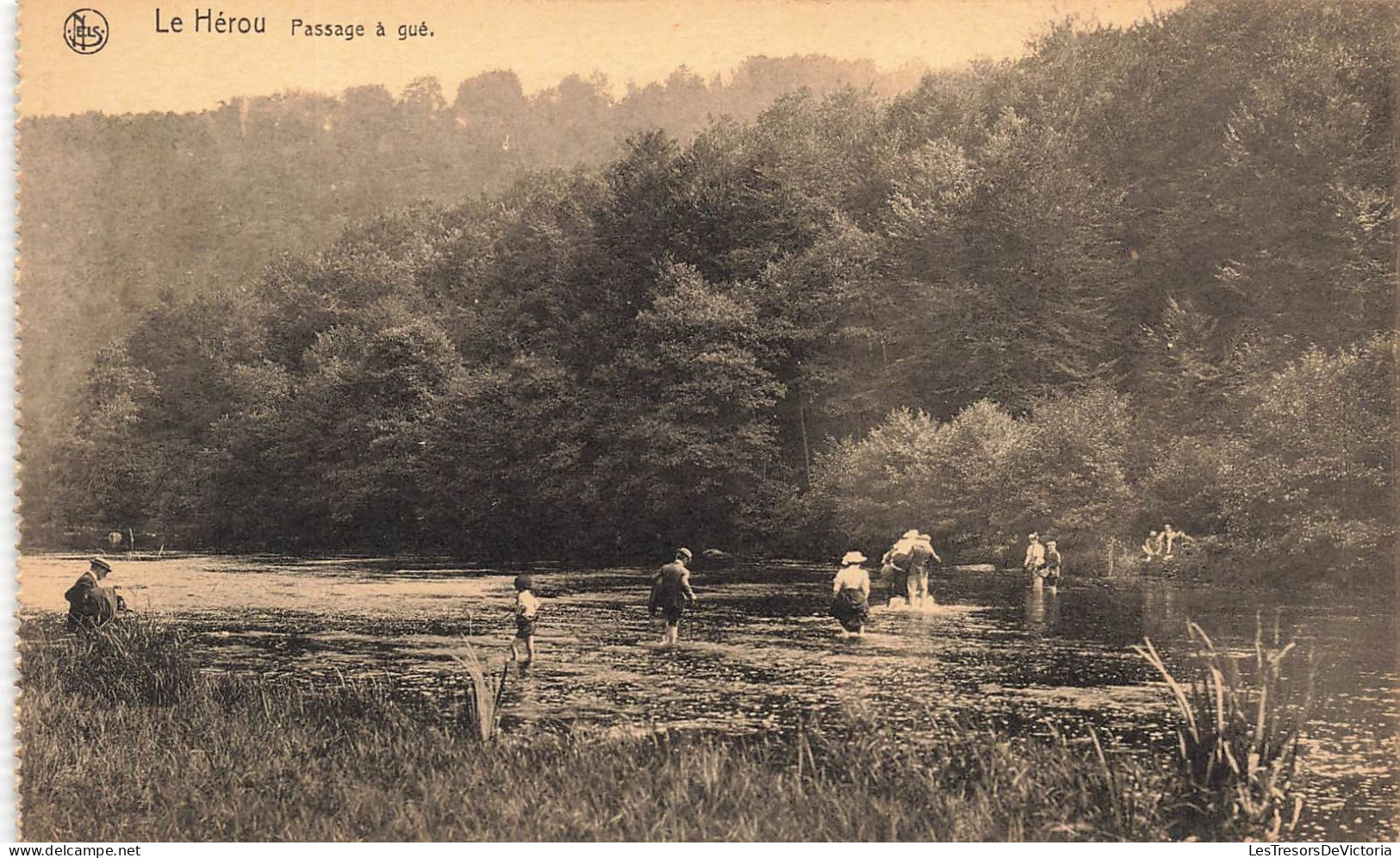 BELGIQUE - Le Hérou - Vue Sur Le Passage à Gué - Vue Générale - Animé - Carte Postale Ancienne - Otros & Sin Clasificación