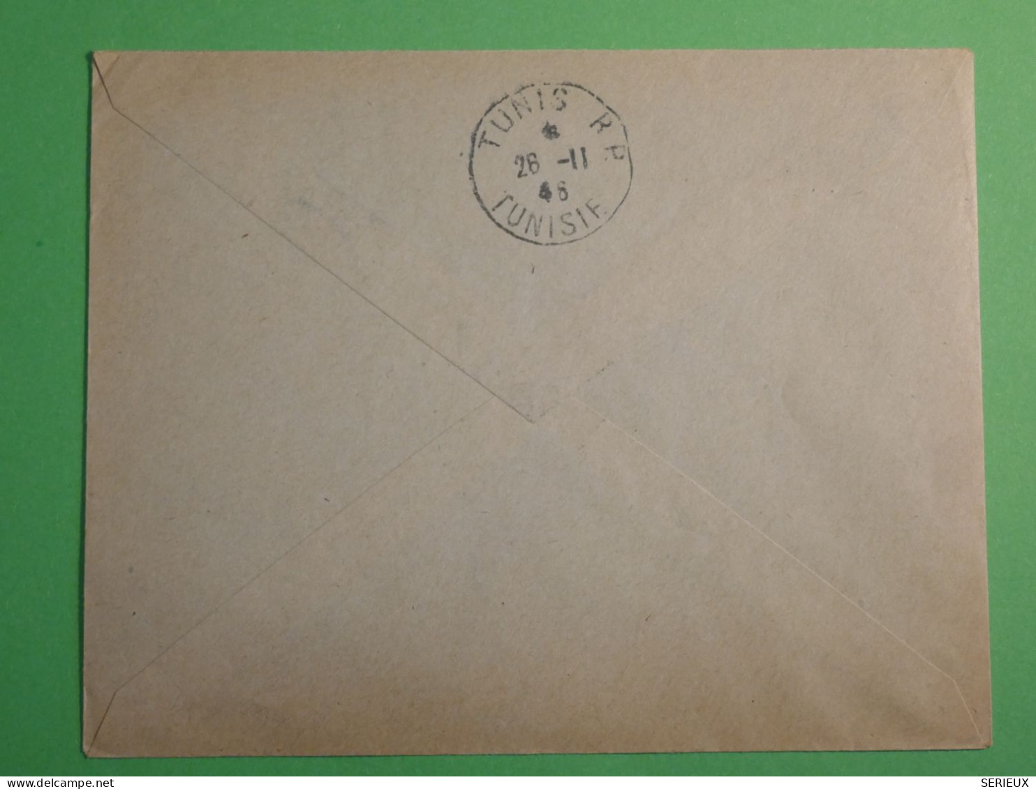 DN1 PARIS  LETTRE  1948 TUNIS  ++AEROPHILIE ++AFF. INTERESSANT +++ - 1927-1959 Cartas & Documentos