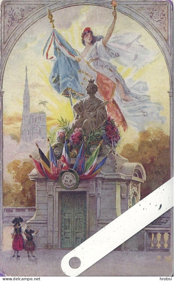 Illustrateur Alsace ,  L'Alsace Et La Lorraine Délivrés, Monument édition Oilette - Voor 1900