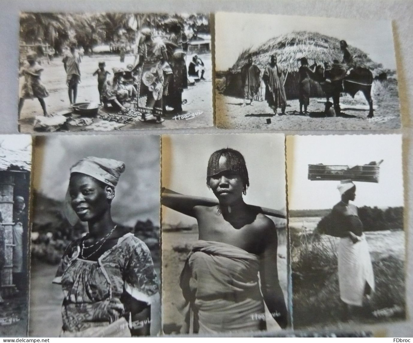 AEF Fort Archambault  Au Messager Brazzaville Libreville Lot De 17 Cpsm Femme & Groupe Africain Africaine Seins Nus Div. - Collections & Lots