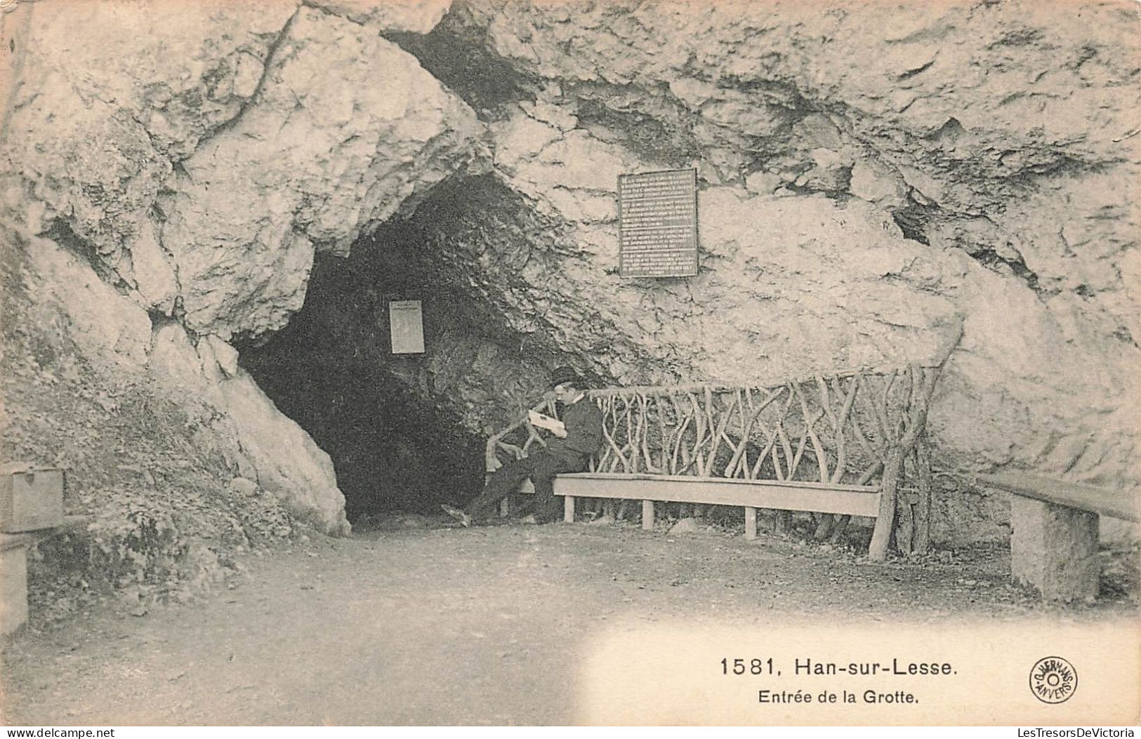 BELGIQUE - Han Sur Lesse - Entrée De La Grotte - Carte Postale Ancienne - Rochefort