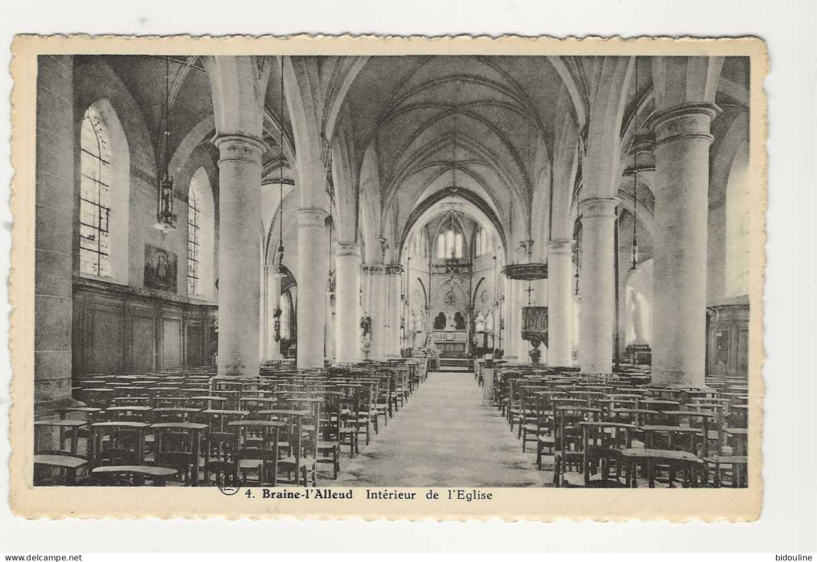 CPA-BRAINE L'ALLEUD" Intérieur De L'Eglise " - Braine-l'Alleud