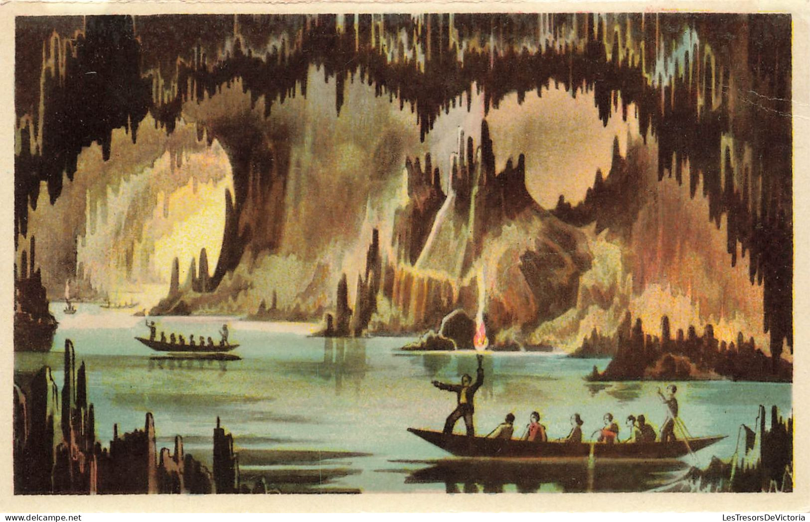 BELGIQUE - Rochefort - Grottes De Han - Quai D'embarquement - Colorisé - Carte Postale Ancienne - Rochefort
