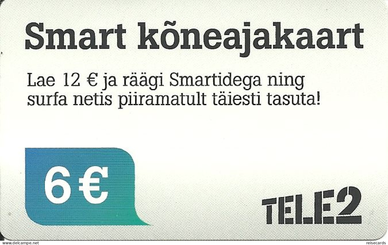 Estonia: Prepaid Tele2 Smart - Estland