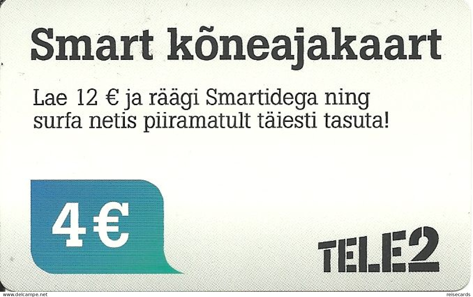 Estonia: Prepaid Tele2 Smart - Estonia