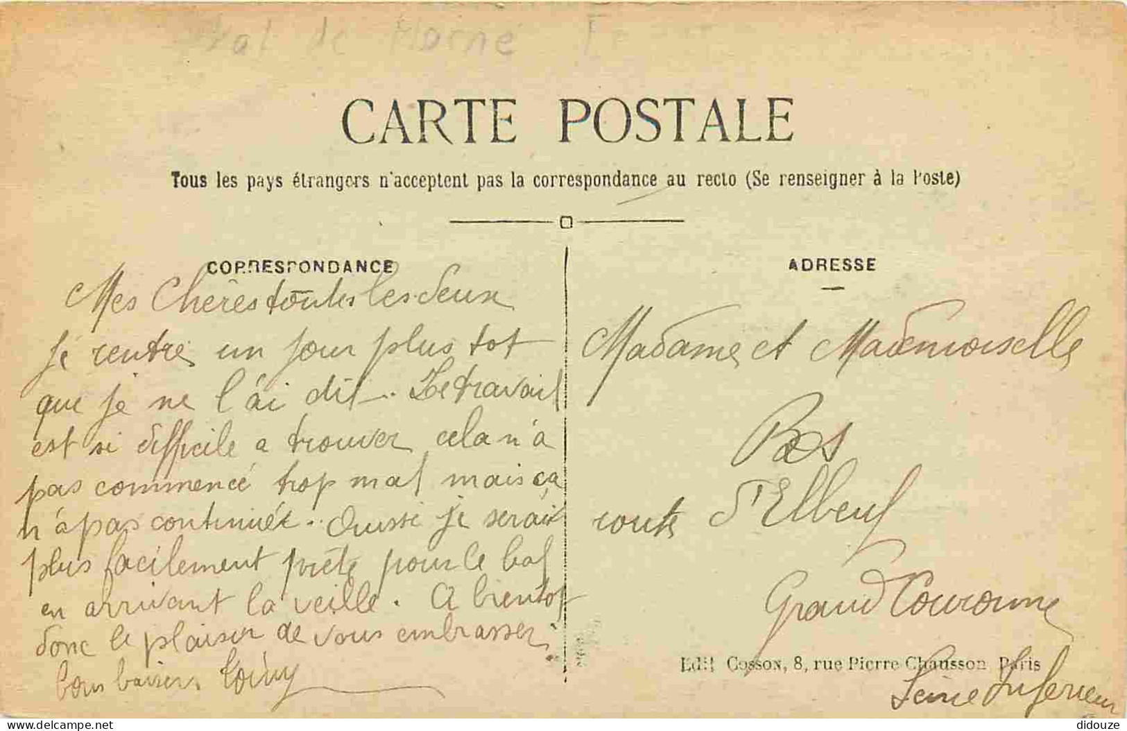 94 - Ivry Sur Seine - La Mairie Et Les Jardins - Correspondance - CPA - Oblitération Ronde De 1926 - Voir Scans Recto-Ve - Ivry Sur Seine