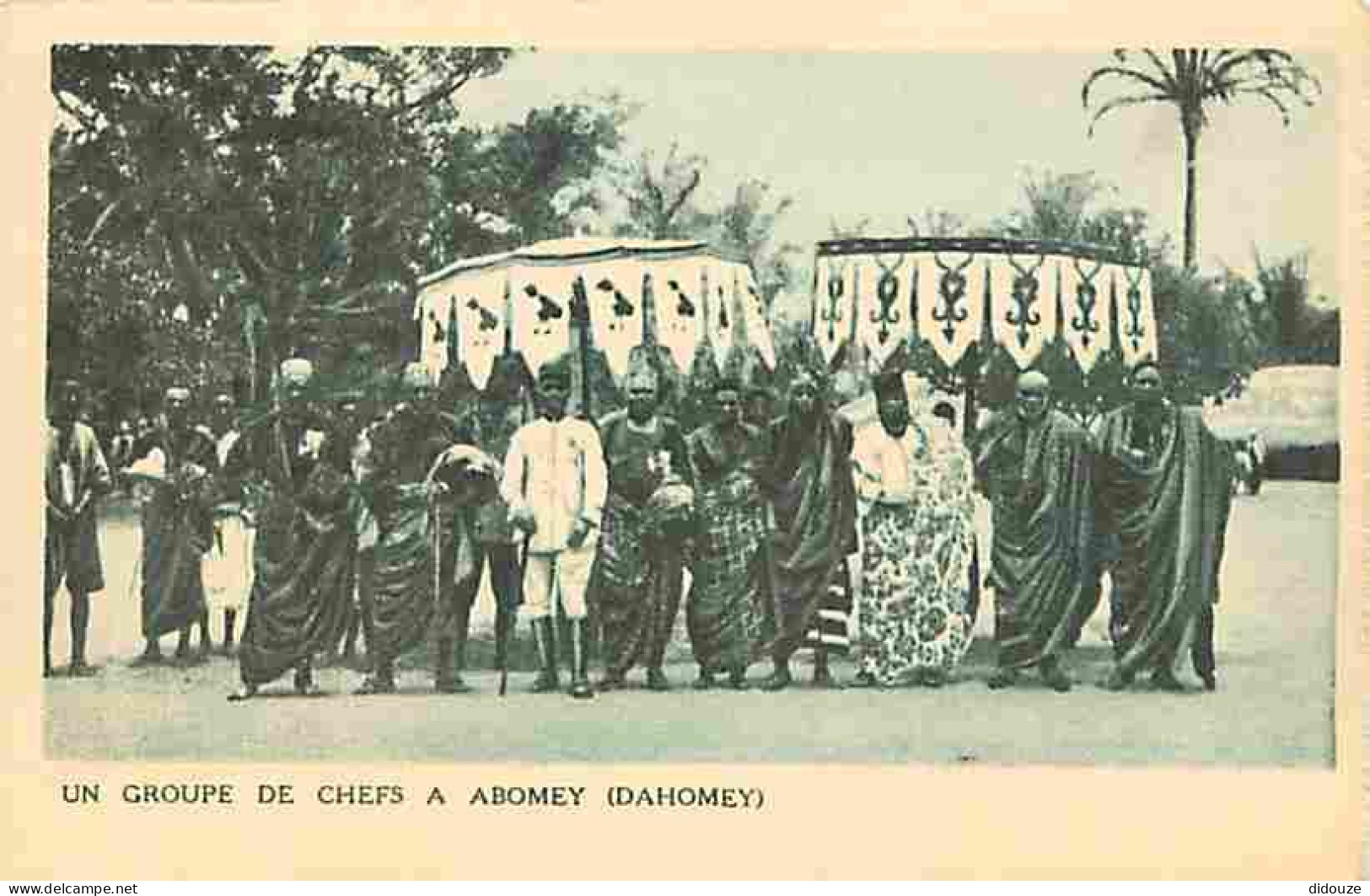 Bénin - Dahomey - Un Groupe De Chefs à Abomey - Animée - Voyagée En 1931 - CPA - Voir Scans Recto-Verso - Benín