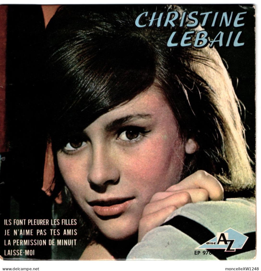 Christine Lebail - 45 T EP Ils Font Pleurer Les Filles (1965) - 45 Toeren - Maxi-Single