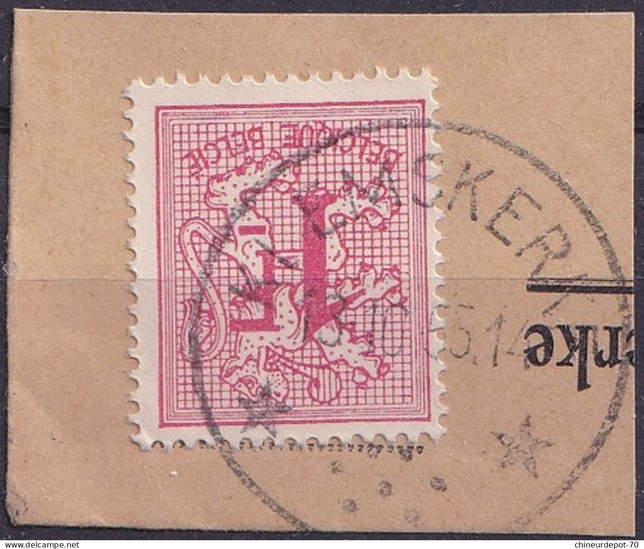 Cachets à étoiles Klemskerke Est Une Section De La Commune Belge Du Coq - Postmarks With Stars