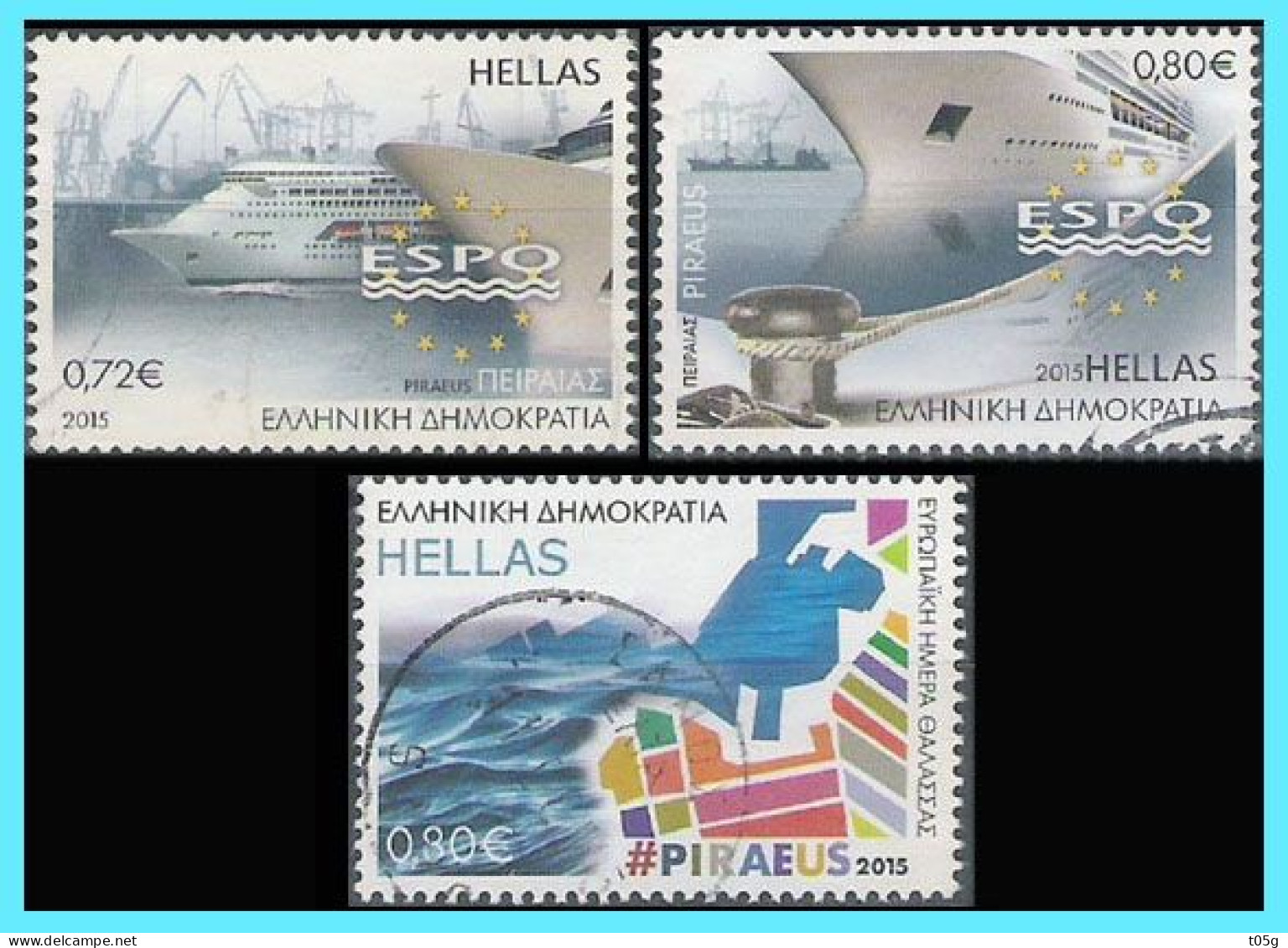 GREECE- GRECE - HELLAS 2015:  Compl Set Used - Gebruikt