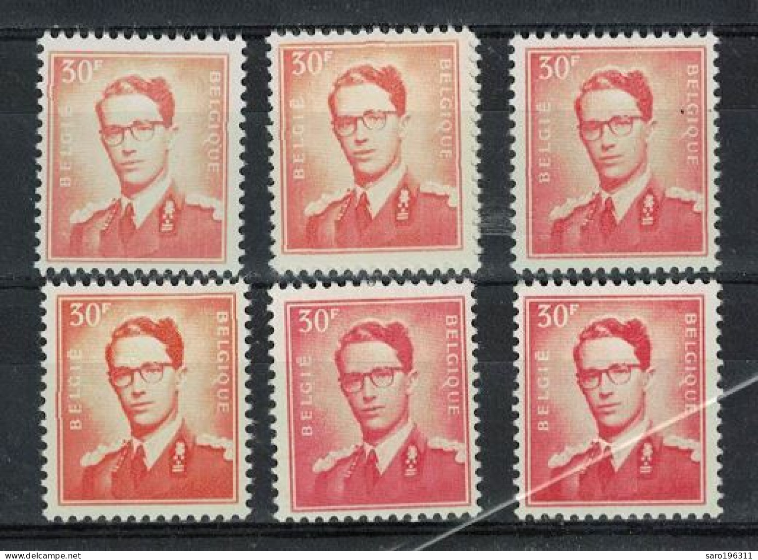 ROI BAUDOUIN  ** / MNH  30 Fr Avec 6 Nuances  à   13,37  / PAS COURANT - Ungebraucht