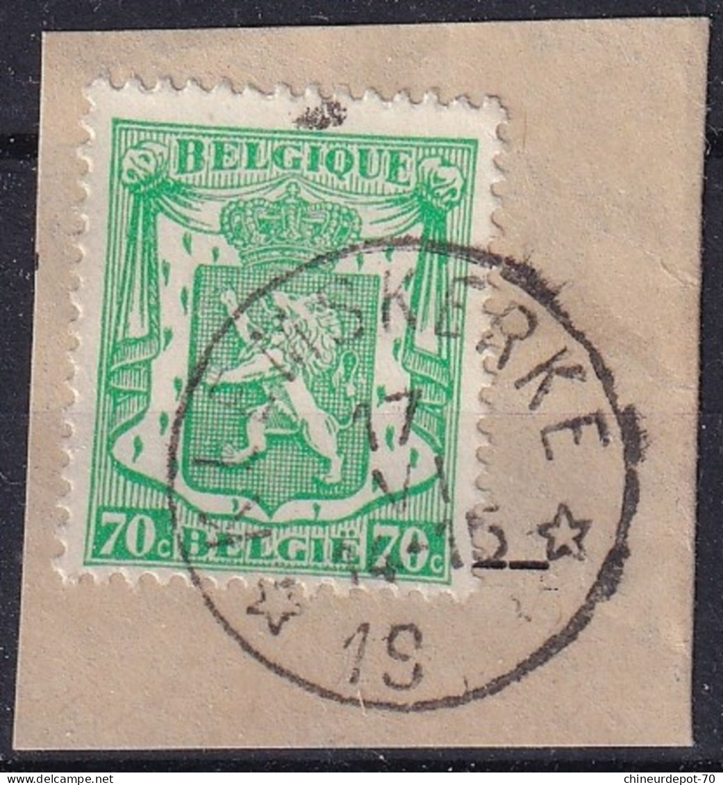 Cachets à étoiles Klemskerke Est Une Section De La Commune Belge Du Coq - Postmarks With Stars