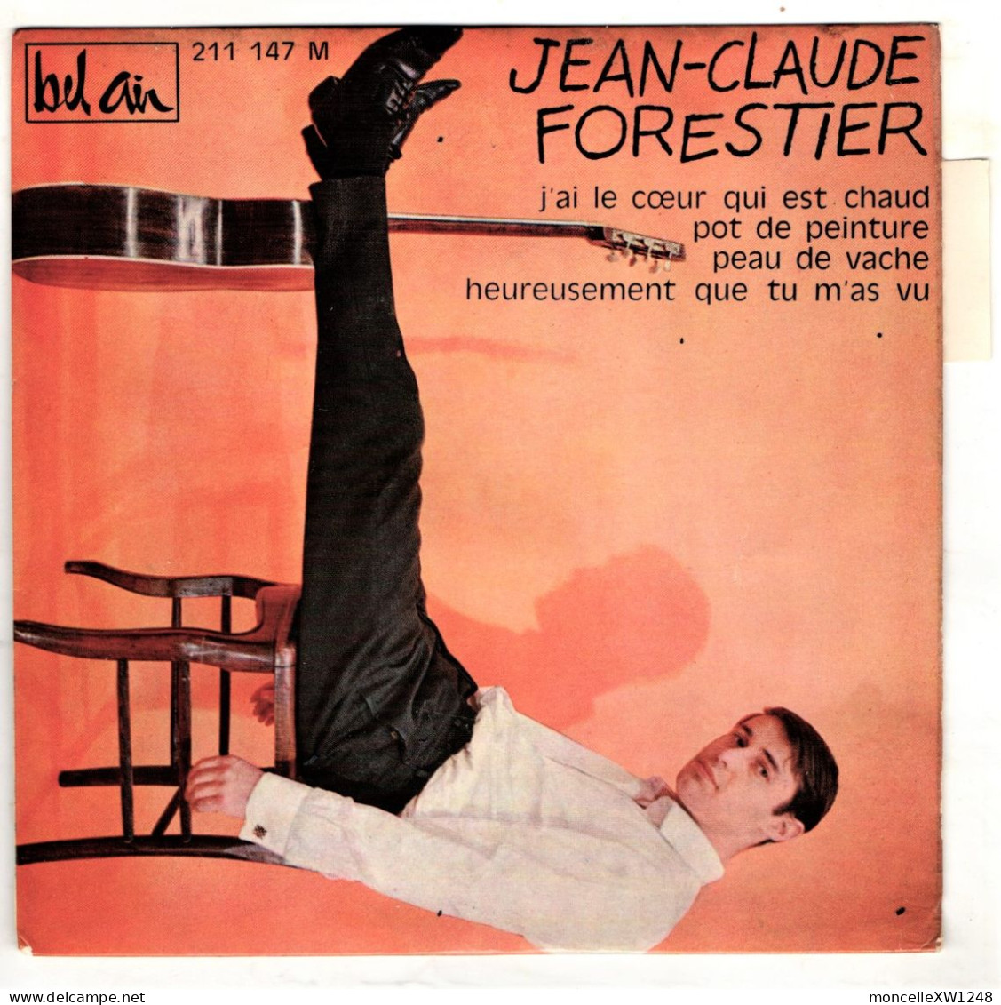 Jean-Claude Forestier - 45 T EP J'ai Le Coeur Qui Est Chaud (1964) - 45 Toeren - Maxi-Single