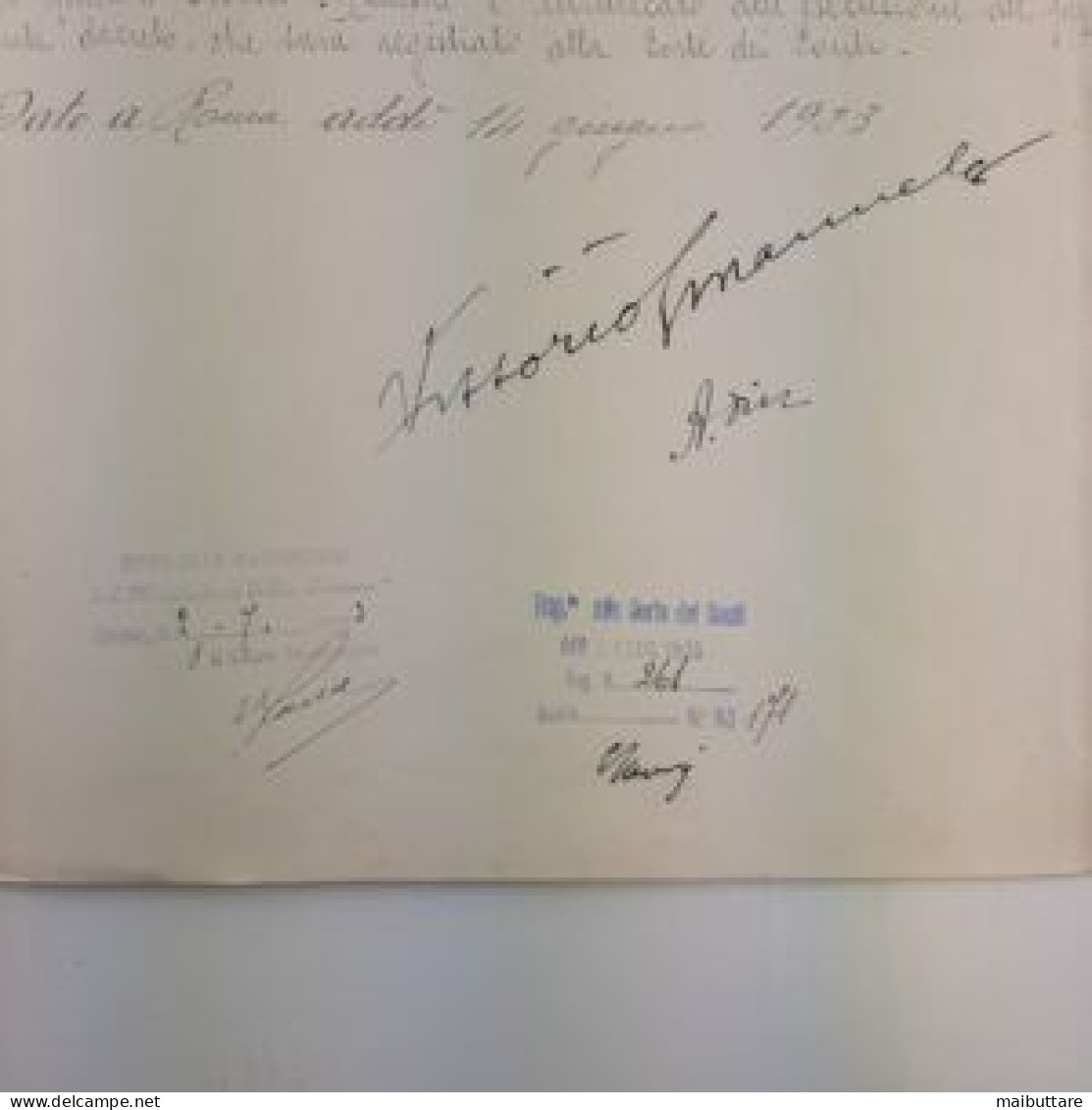 Decreto Firmato Dal Re Vittorio Emanuele III E Dal Generale Armando Diaz Per Grazia Di Dio E Per Volontà Denna Nazione. - Decreti & Leggi