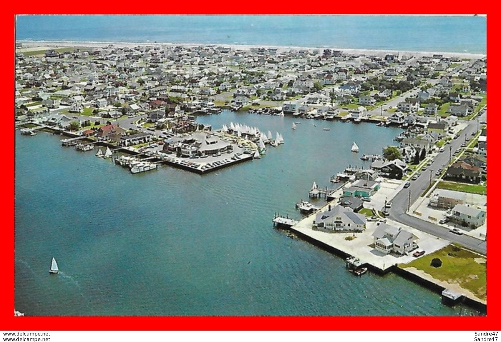 CPSM/pf  STONE HARBOR (New Jersey)  Looking Northeast From Snug Harbor Basin...H221 - Autres & Non Classés