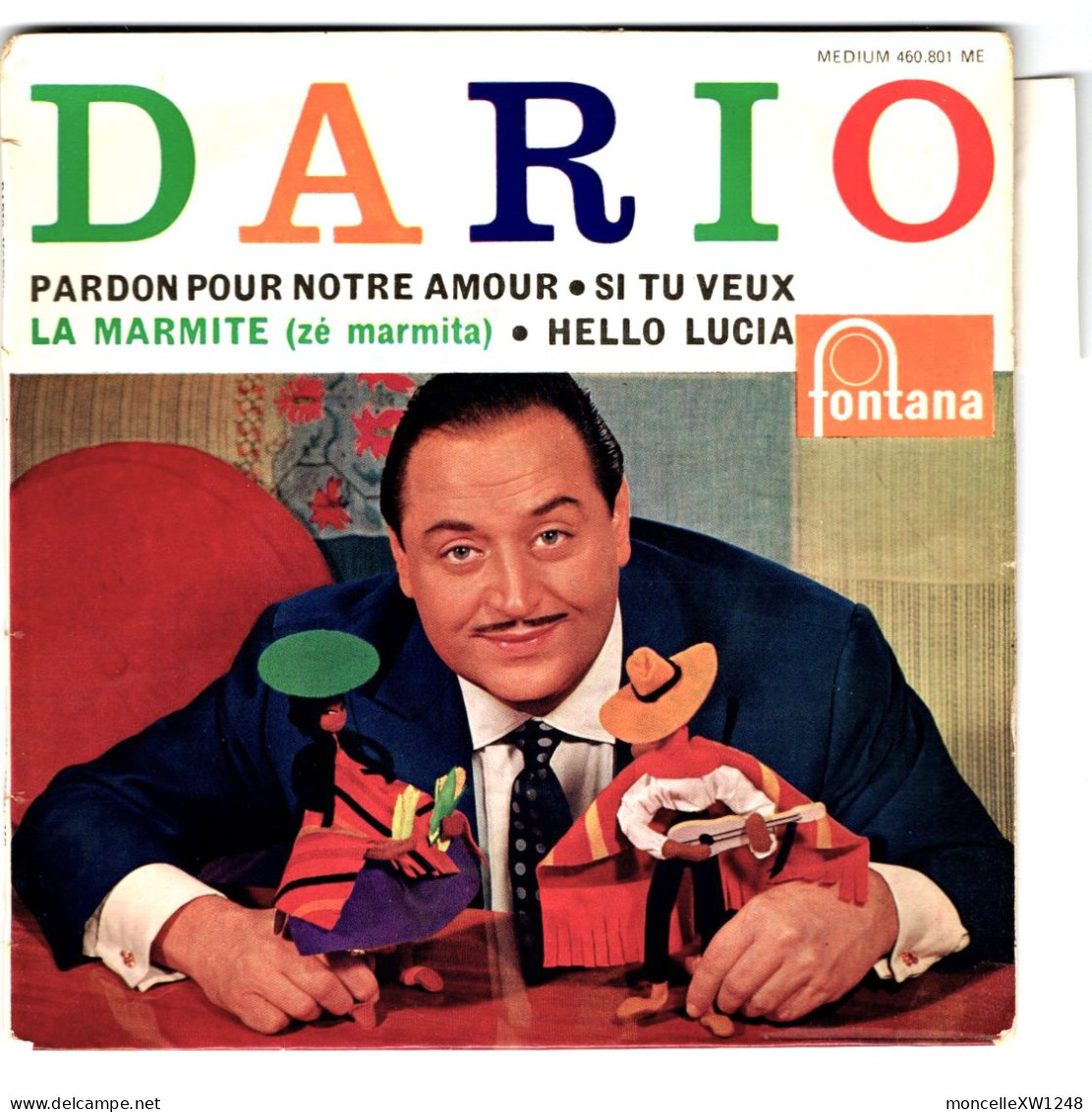 Dario Moreno - 45 T EP Pardon Pour Notre Amour (1961) - 45 G - Maxi-Single